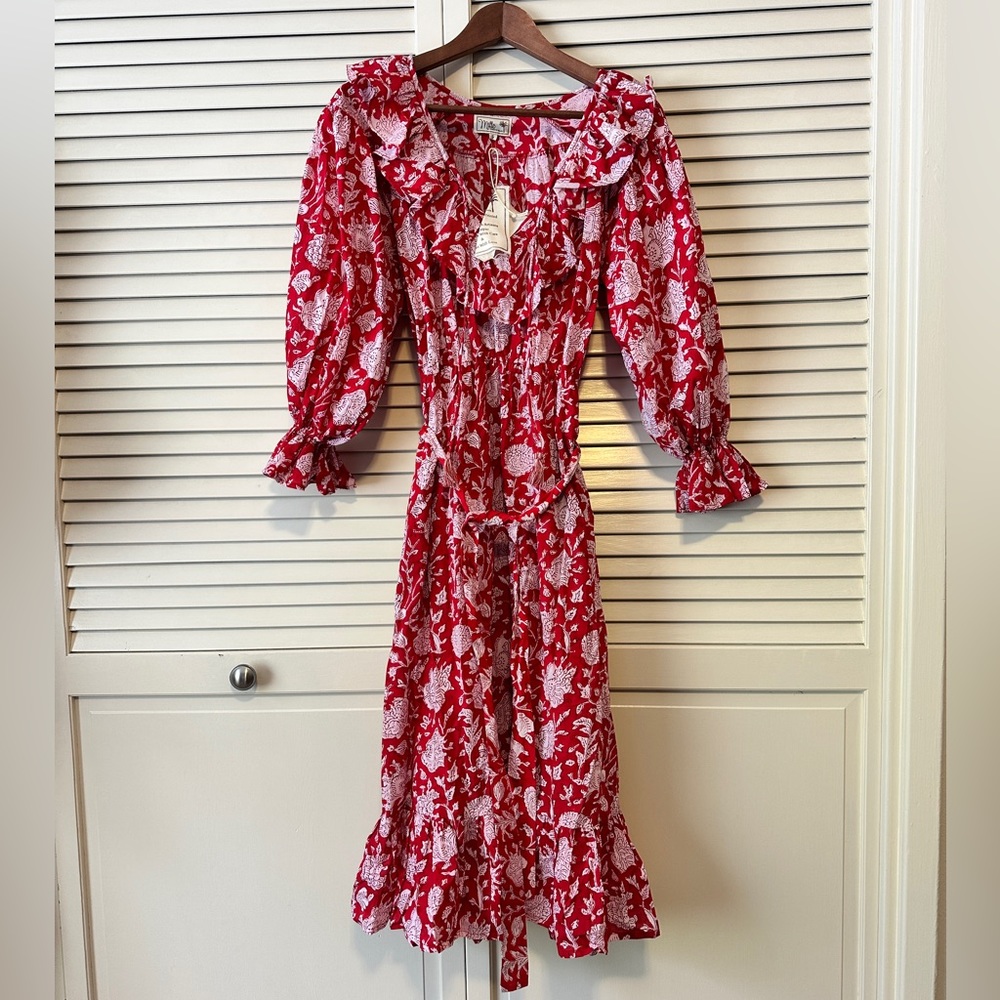 Mille June dress in Red floral